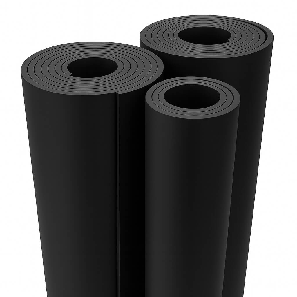 Acid and alkali resistant rubber rolls