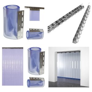 PVC strip custains system with all accessories